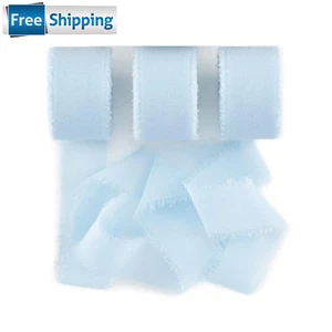1 Roll Chiffon Ribbon Diy Handmade Tassel Fabric Gift Packaging Chiffon Ribbons - Picture 1 of 7
