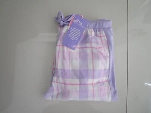 Peter Alexander Buffalo Lilac/Pink Check Flannelette Leg Warmer Pant Size S - Picture 1 of 3