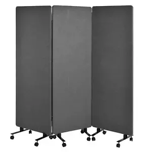 Freestanding 72 x 66 inch Privacy Panel, Cubicle Divider, Acoustic Wall Partitio - Picture 1 of 14