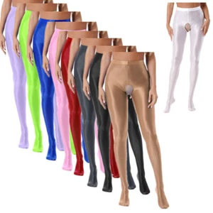 Sexy Medias Medias de Yoga para Mujer Brillantes Opacas Pantimedias Brillantes Cintura Alta - Imagen 1 de 115