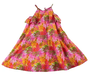 Vestido tropical Tommy Bahama talla 7 palmas forrado algodón sin mangas vestido de sol - Imagen 1 de 6