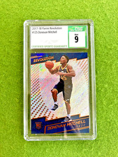 DONOVAN MITCHELL SILVER PRIZM CSG 9 ROOKIE CARD RC 2017 Revolution MAKE AN OFFER