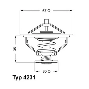STOCK CLEARANCE THERMOSTAT FOR 5,6,7 Ser 2.5i-3.5i M30 -85 80DEG -HSG NO.1153171 - Picture 1 of 3
