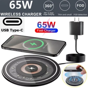 65W Wireless Charger Fast Charge Pad For Motorola Moto G Power G Play Razr - Picture 1 of 20
