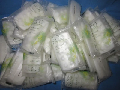 ECO Green Culture Bath Soap ~ 35 Travel /Hotel Sized Soaps ~ 1.05oz Bars