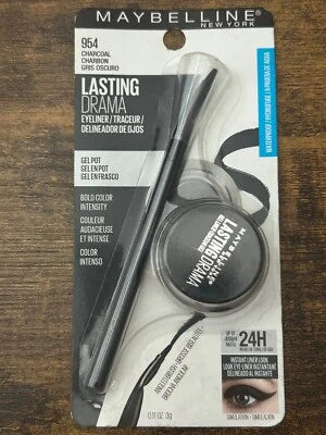 Maybelline Lasting Drama Liner Gel Dip w/ Angled Brush 954 Charcoal Waterproof - Image 1 of 3