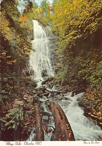 Postal NC: Mingo Falls, Cherokee, Carolina del Norte, 4x6, c1973 - Imagen 1 de 2