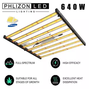 Phlizon FD6500 LED Grow Light Bar Vollspektrum Wachstumslich Indoor Commercial - Bild 1 von 12