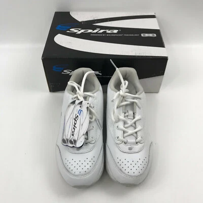 Zapatos clásicos para caminar Spira para mujer de cuero blanco talla 7 B medianos Foto 1 de 4