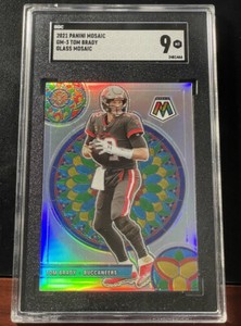 2021 Panini Mosaic Stained Glass #GM-3 Tom Brady SSP SGC 9 MINT Buccaneers