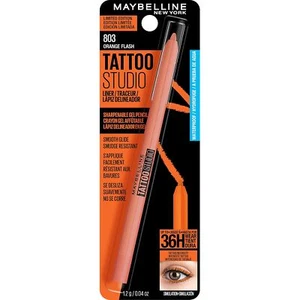 MAYBELLINE Tattoo Studio Long-Lasting Sharpenable Waterproof Eyeliner Pencil, - Picture 1 of 13