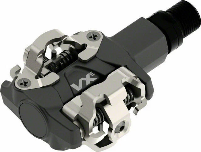 VP Components VX1000 MTB Double Clipless VXE Alloy Black Silver Bicycle Riding Pedals