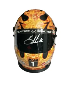 Mini Casco (PA) Kevin Harvick Firmado Temporada Final Humo Tony Stewart Tributo - Imagen 1 de 5