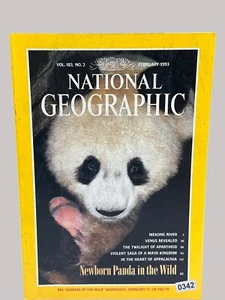 National Geographic Februar 1993 Ausgabe - Newborn Panda Vol 183 NO 2 - Bild 1 von 2