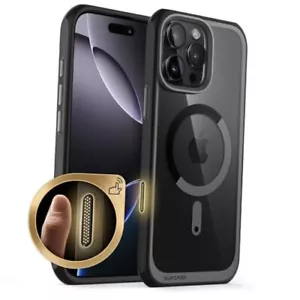 Für iPhone 16 Pro Hülle mit Kamerasteuerung Capture Button (Einhorn Schwarz - Bild 1 von 7