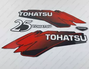 Juego de calcomanías de motor fueraborda Tohatsu 25 HP de dos tiempos reproducción 25 HP - Imagen 1 de 4