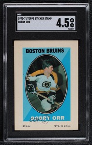1970-71 Topps Sticker Stamps Bobby Orr SGC 4.5 HOF
