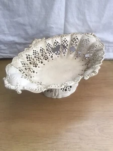 Leeds Keramik Cremegeschirr Korb durchbohrt Sockel Schale Schale um 1780 - Bild 1 von 12