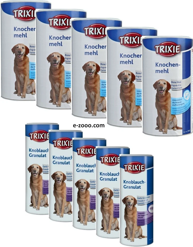 Trixie Knochenmehl & Knoblauch-Granulat f�r Hunde, 5 x 400 g Sparpaket - Bild 1 von 1