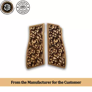 ZIB GRIPS Browning HP 14 empuñaduras hechas a mano de empuñaduras de madera Ars.085 - Imagen 1 de 6