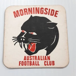 Vintage Drinks Coaster Morningside Australian Football Club Panthers QLD Bar - Picture 1 of 3