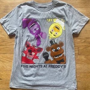 Five Nights at Freddy's Big Boys Short Sleeve Cotton Blend T-Shirt (Sz L 10/12) - Picture 1 of 4
