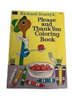 Vtg 1985 Coloring Book Richard Scarry’s Please and Thank You Manners Worm