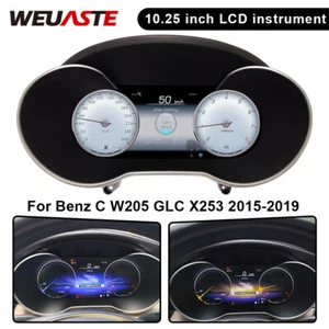 Multifunctional 10.25'' LCD Instrument For Mercedes Benz C W205 GLC X253 2015-19 - Picture 1 of 11