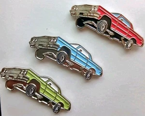Lowrider Set 1962 Chevrolet Impala Old School Chicano Cars Custom ENAMEL PINS - Picture 1 of 4