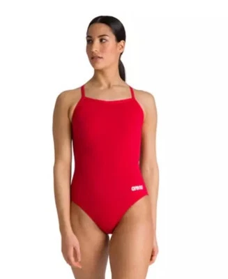 Traje de baño Arena para mujer talla 28 estándar equipo caída ligera rojo liso natación NUEVO Foto 1 de 4