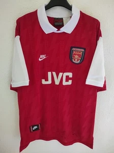 ARSENAL 1994-1995 Bergkamp 10 JVC camiseta shirt trikot maillot maglia XL - Picture 1 of 6