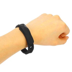 Anti Static Wrist Strap Silicone Band for Sleep Enhancement Black Color - Picture 1 of 12