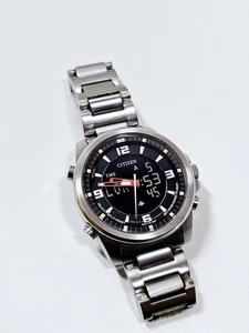 VERY RARE!!! Citizen Promaster C471 Worldtime Football Timer Dual Analog Digital - Foto 1 di 9