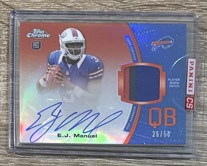 2013 Topps Chrome #RAP-EJM E.J. Manuel Rookie Patch AUTO #/50 - Picture 1 of 2