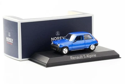 1:43 Renault 5 R5 Alpine blu metallizzato 1972 Norev diecast 510512 - Immagine 1 di 2