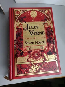 Jules Verne Seven Novels Leather Bound Gold Edge Barnes and Noble Classics 2010 - Picture 1 of 12