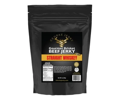 PREMIUM GOURMET BEEF BRISKET GEHRKE JERKY STRAGHT WHISKY ESTILO CASERO 3 OZ. Foto 1 de 4