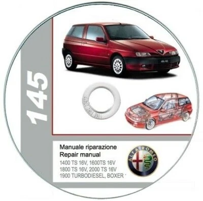Alfa Romeo 145 & 146 (1994-2001) manuale officina - repair manual su cd - Immagine 1 di 4