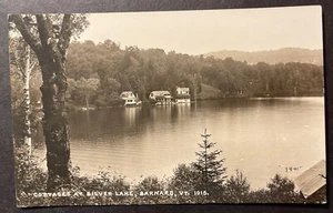 "Cabañas en Silver Lake Barnard Vermont RPPC ""1941" - Imagen 1 de 2