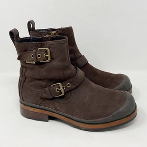 Ugg Australia Alston Boots Zipper Buckle Suede Brown Men's Size 7 - Picture 1 of 8