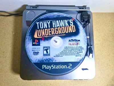 ON THE FLY RECORDS Custom Vinyl Record Player 12” Slipmat DJ Pad “Tony Hawk Underground”