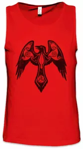 Nordic Crow Men Tank Top Vikings Odin Valhall Odhin Tree Valhalla Thor Viking - Picture 1 of 1