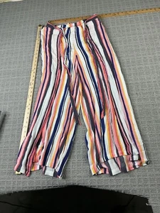 Xhilaration Women's Mutlicolor Striped Business Casual Pants Size Small - Picture 1 of 7