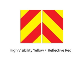 Magnetische Chevrons Kapitel 8 reflektierende Autobahnwartungsfahrzeuge - Bild 1 von 8