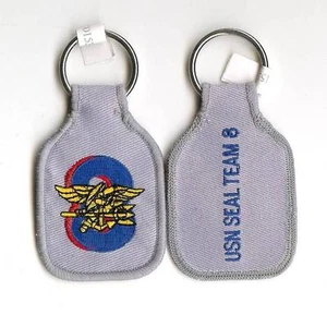 UNITED STATES NAVY (USN) SEAL TEAM EIGHT BESTICKTER SCHLÜSSELANHÄNGER - Bild 1 von 1