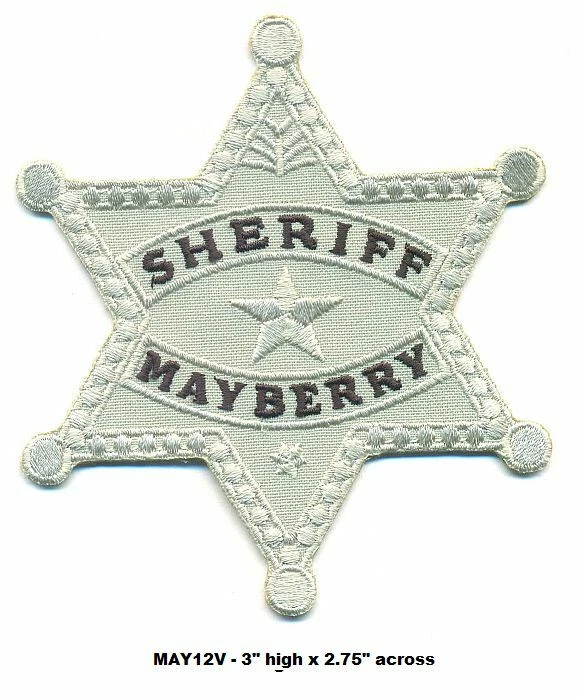 PARCHE INSIGNIA SHERIFF ANDY GRIFFITH MAYBERRY - MAY12V Foto 1 de 1