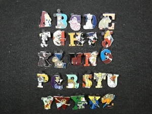 Complete 2011 Disneyland Hidden Mickey Alphabet Letter 26 Pin Collection Set - Picture 1 of 4