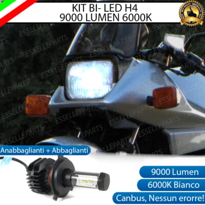 LAMPADA LED H4 6000K 9000 LUMEN CANBUS SUZUKI GSX 1100 S-ES MOTO NO AVARIA LUCI - Immagine 1 di 4