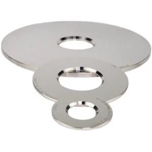 4 Zoll Universal Blende Edelstahl 4,406 Zoll Außendurchmesser x 2,750 Zoll Innendurchmesser x 0,125 Zoll dick - Bild 1 von 8