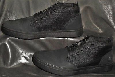 Timberland Davis Square Hombre Negro Nobuck Cuero Tobillo Chukka Bota Talla US 8.5 Foto 1 de 4